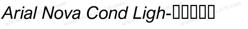 Arial Nova Cond Ligh字体转换